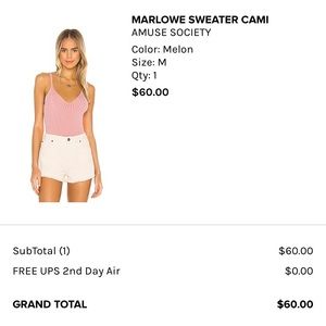 Marlowe Sweater Cami Amuse Society
